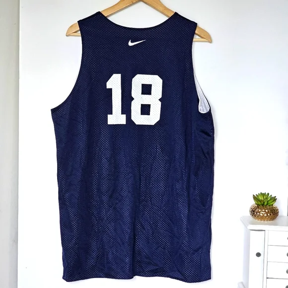 Vtg USA Basketball Reversible Team Issued Practice Jersey Nike XLT #18 Mesh Logo